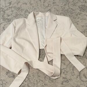 Torn by Ronny kobo  Cream Women's Blazer new